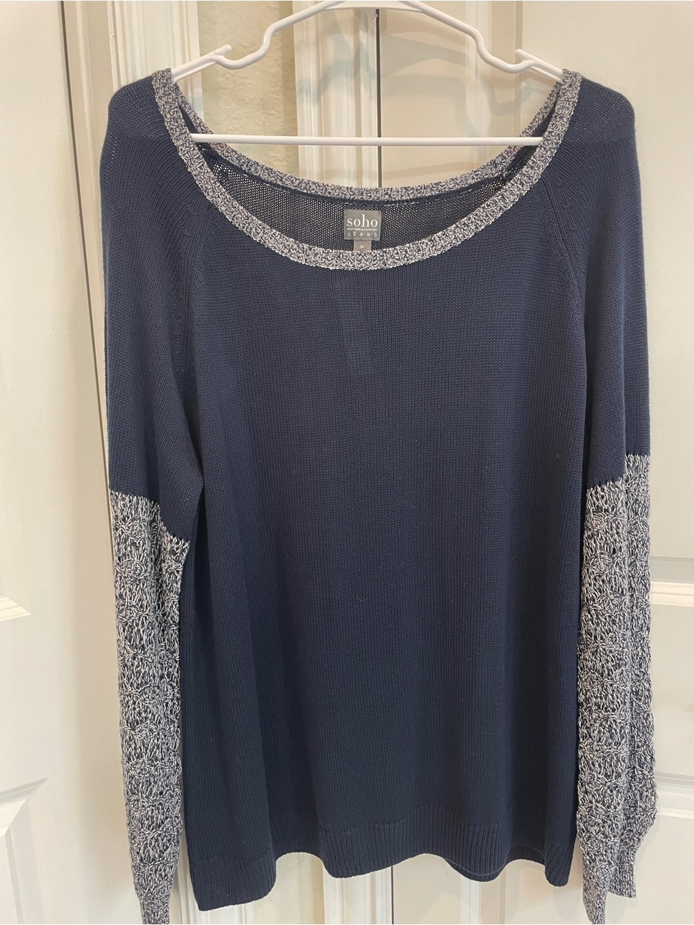 2 Soho Sweater with Marled Trim
